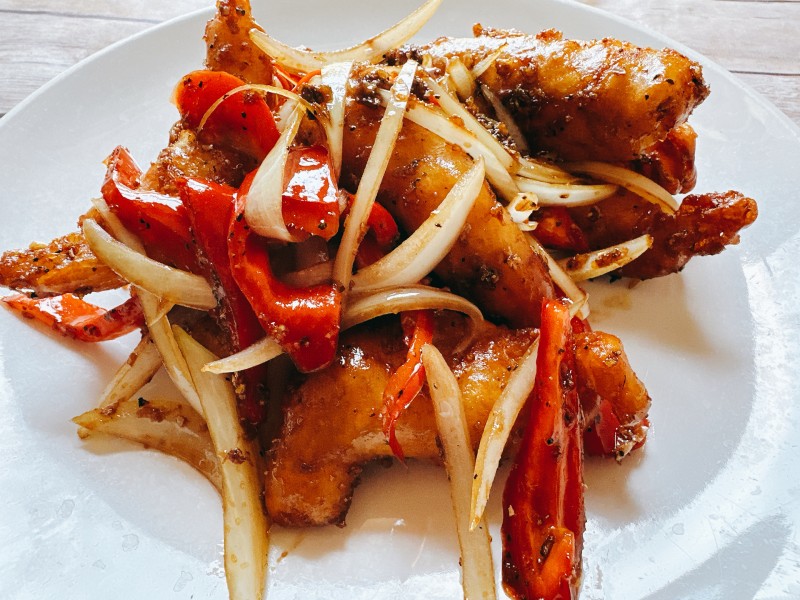 Garlic Black Pepper Fish