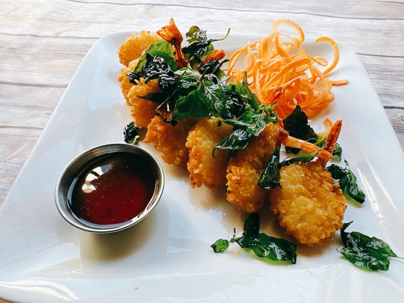 Free Garlic Crispy Shrimp