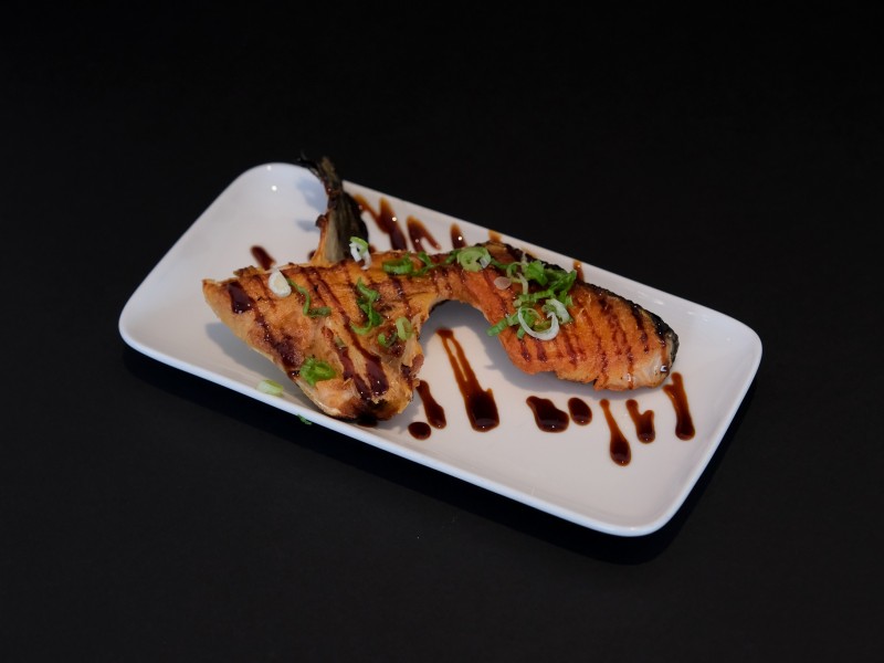 Grilled Salmon Collar