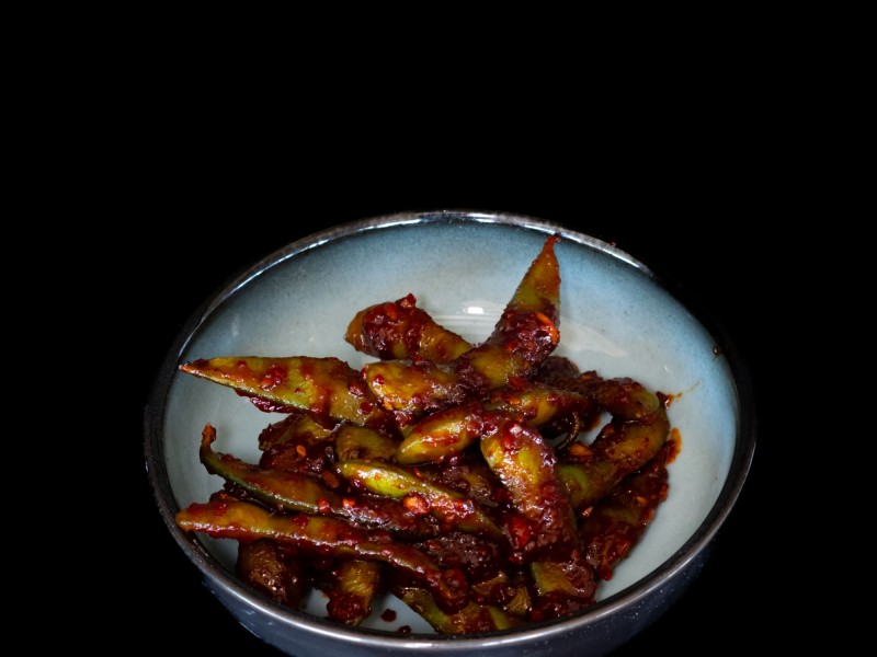 Spicy Garlic Edamame