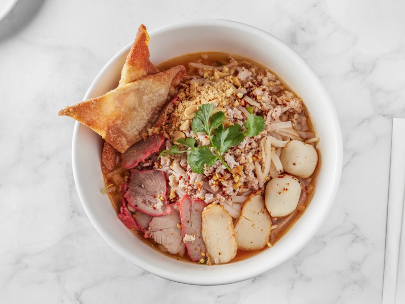 Spicy Pork Noodles Soup