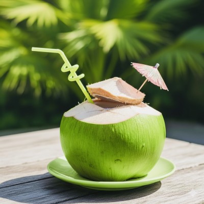 Fresh Young Coconut Juice