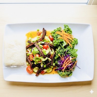 Beef Salad With Sticky Rice