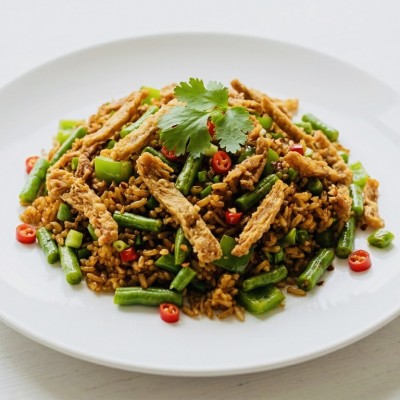 Spicy Green Bean Fried Rice