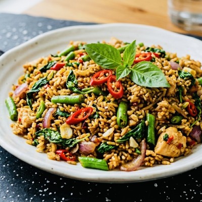 Spicy Basil Fried Rice