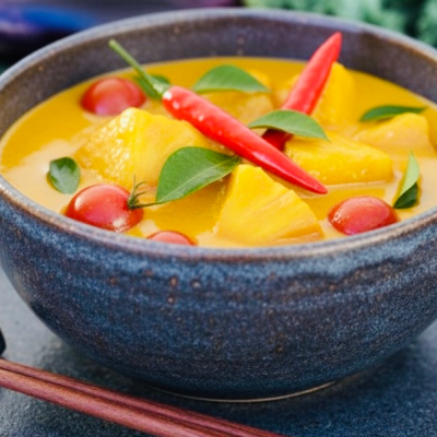 Pineapple Curry Tofu Gluten Free