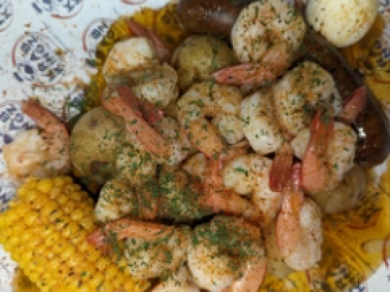 Boiled - #2 Large Shrimp Platter