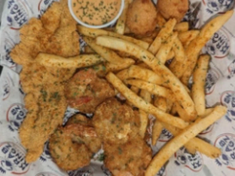 Fried - #9 Small Fish n Shrimp Platter