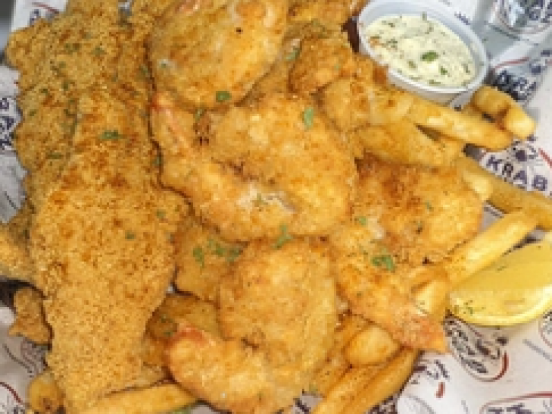 Fried - #12 Large Fish n Shrimp Platter
