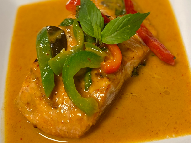Salmon Panang Curry