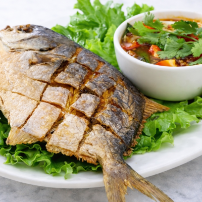 Fried Golden Pompano