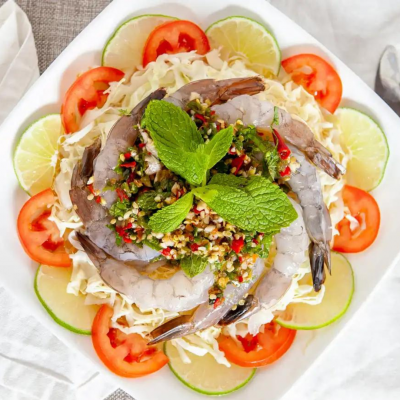 Raw Shrimp Salad