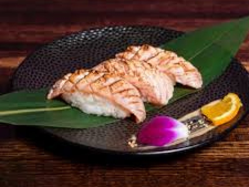 Seared Marinated Salmon Sushi