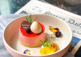 Lychee Raspberry cheesecake