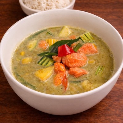 SALMON GREEN CURRY