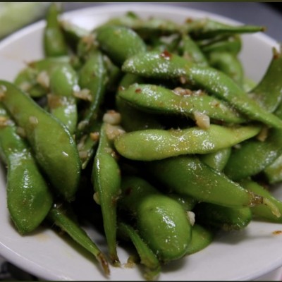 Garlic Edamame