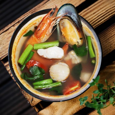 Po-Taek (Spicy & Sour Seafood Soup)