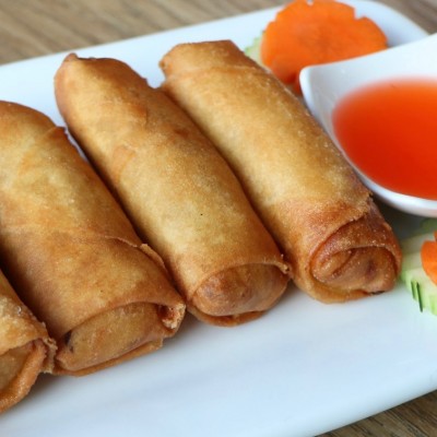 2. Veggie Egg Rolls (4 Pcs)
