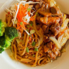 Bourbon Chicken with Noodles