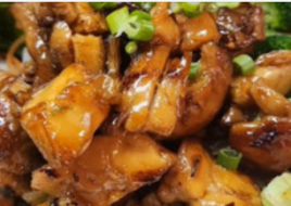 Bourbon Chicken w/ Steamed Rice