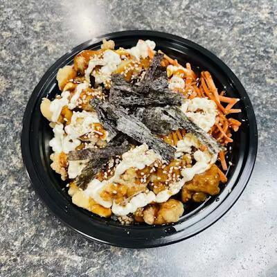 Karaage Don (Japanese fried chicken rice bowl)
