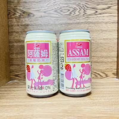 Assam Strawberry Milk Tea 340ml