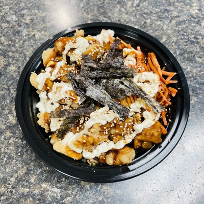 Karaage Don (Japanese fried chicken rice bowl)