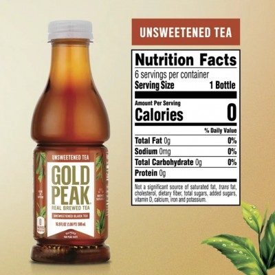Gold Peak Unsweet Tea 16.9 oz