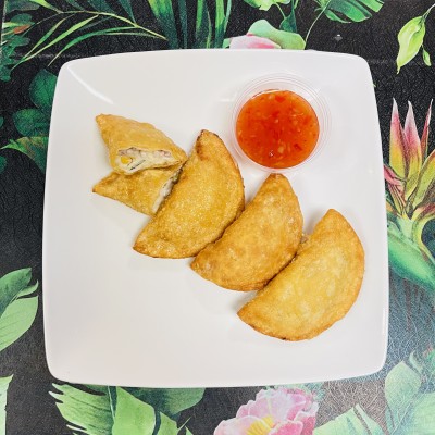 Duck Bacon and Sweet Corn Wontons