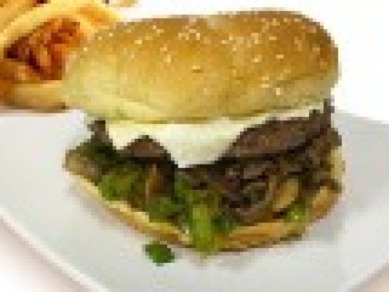 Philly Cheesesteak Burger