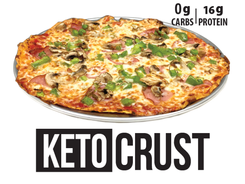 KETO CRUST PIZZA (includes 5 Toppings)
