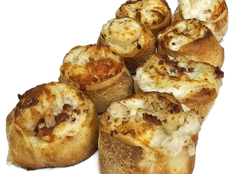 Chicken Bacon Ranch Pizza Rolls