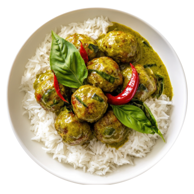 Green Curry Meatballs