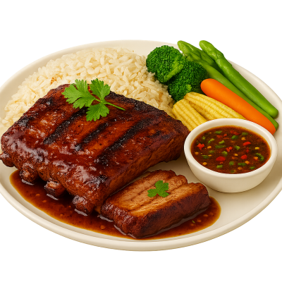 Heat-Glazed Pork Ribs