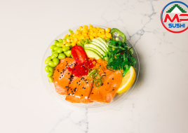 Grilled Salmon Poke Bowl