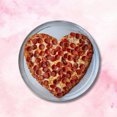 Valentine's Day Heart-Shaped Pizza Special