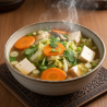 Tofu and Mixed Vegetables Soup