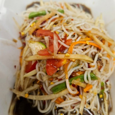 Lao Papaya Salad W/ Rice Noodle