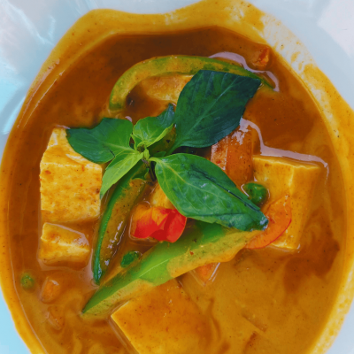 Red Curry Served with Rice