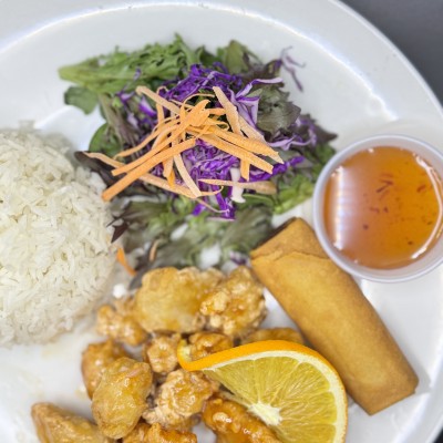L6. Orange chicken