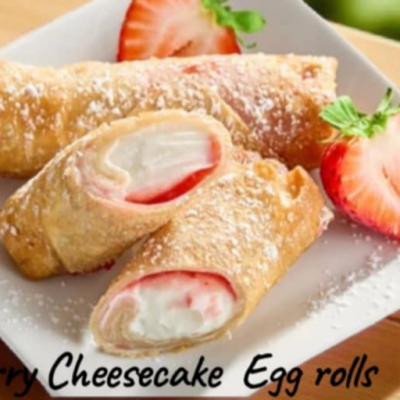 Strawberry Fried Cheesecake