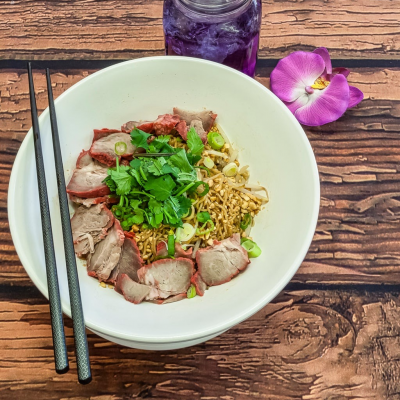 Egg Noodle with BBQ Pork