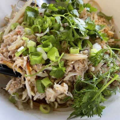 Egg Noodle With Crab