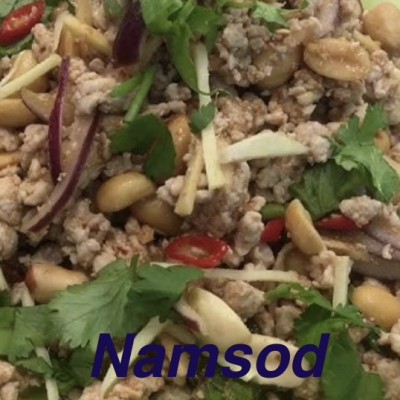 Nam Sod (Thai style pork salad)
