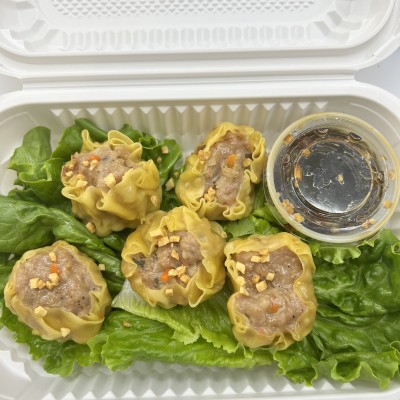 Homemade steamed dumplings