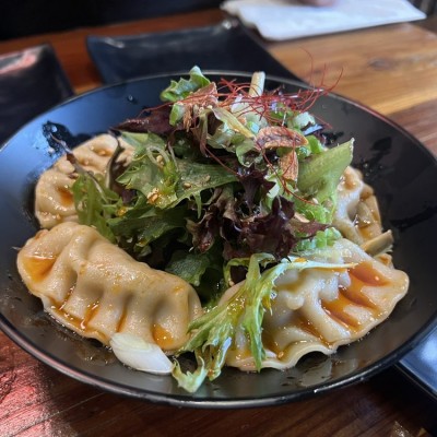 Spicy Dumplings W/Salad