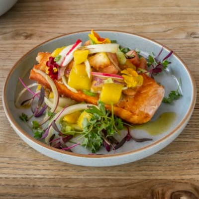 Mango Salsa Salmon