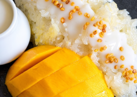 Sweet Stick Rice with Mango
