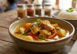 Yellow with CHK, white rice