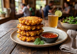 Sweet corn fritters